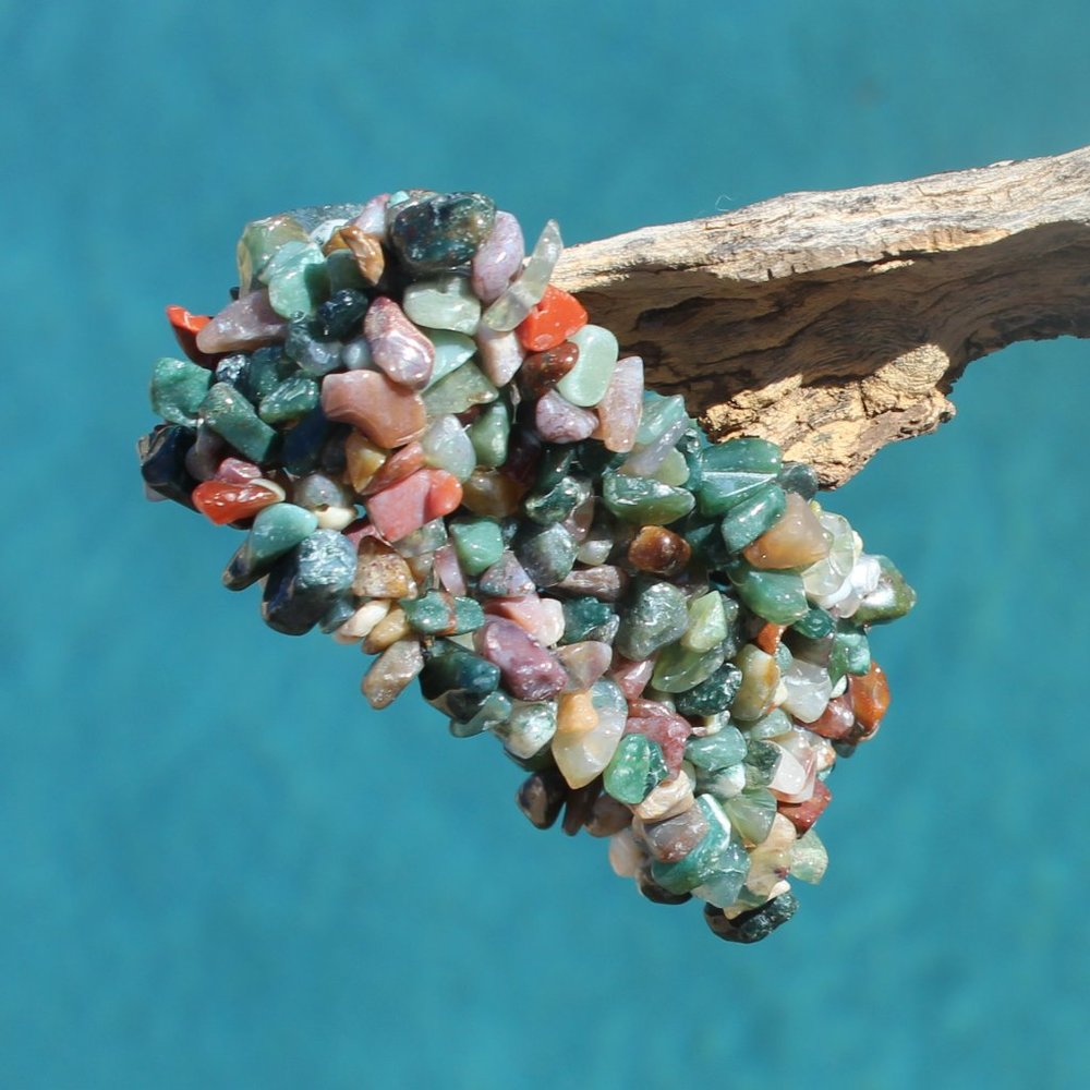 The Cleopatra Collection / Indian Agate Stretchy Bracelets
